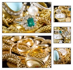 Collage - Gold jewelry